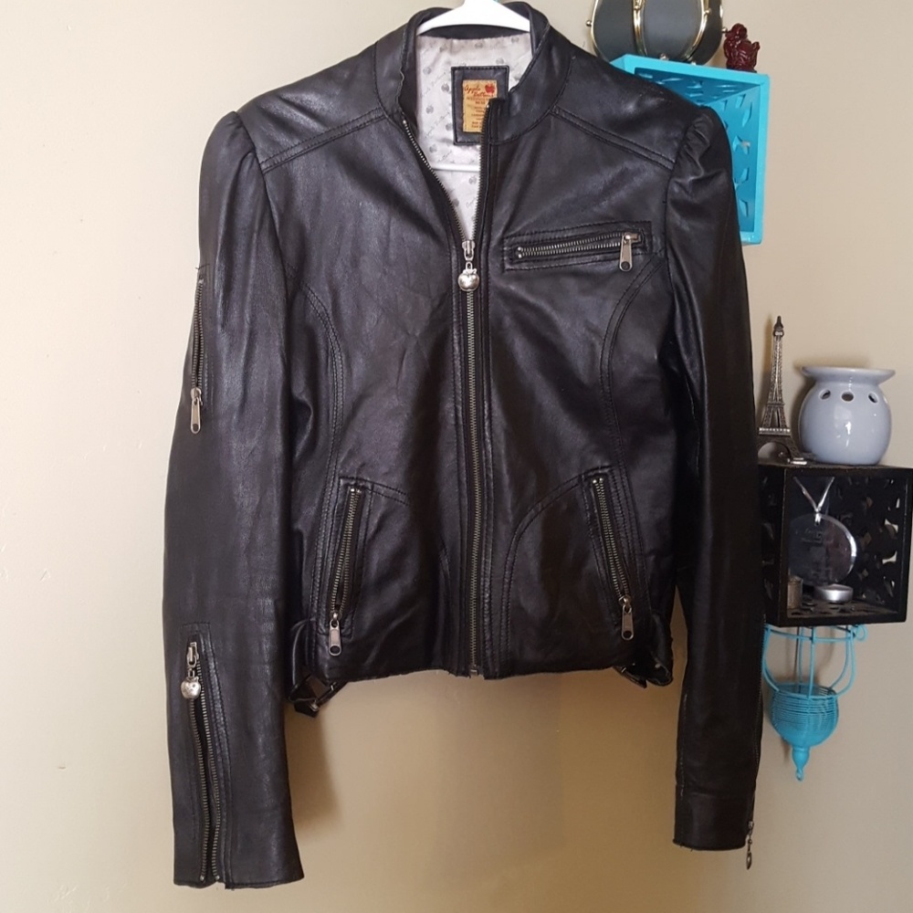 Apple Bottoms Leather Motorcycle Jacket